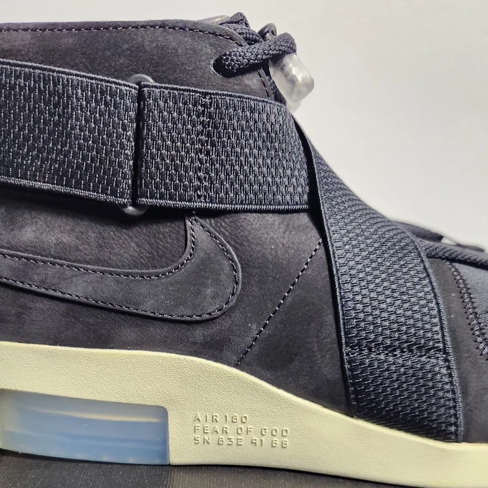 Nike Air Fear of God Raid ‘Black’ AT8087 002 Size 10.5